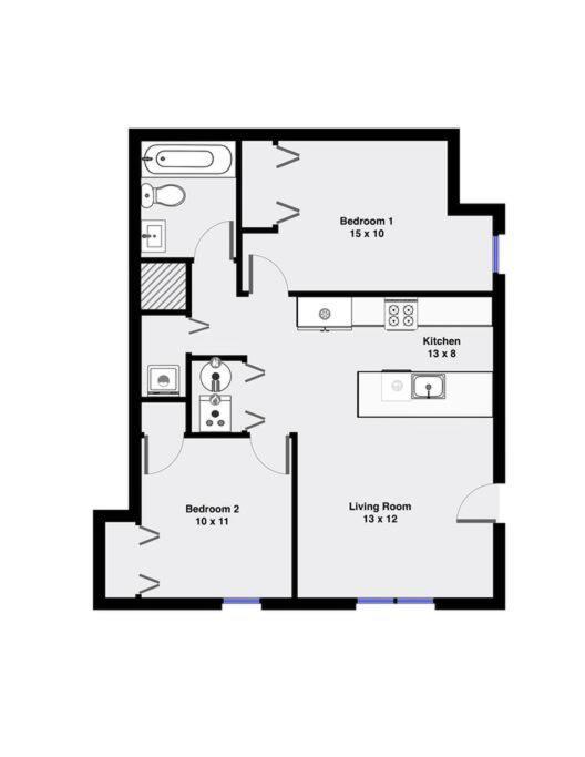 Suite 1 On Southport 4 Queen Beds Chicago Dış mekan fotoğraf